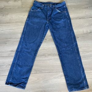 rustler blue jeans
